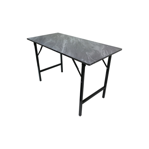 DELICATO โต๊ะเอนกประสงค์ รุ่น MD667 Volakas ขนาด 60x120x75 ซม. ลายหินดำ