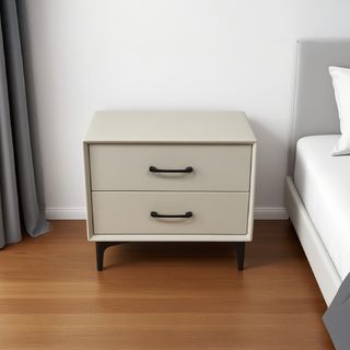 DELICATO ตู้ข้างเตียง รุ่น Aura ขนาด 50x40x48 ซม. สีเทามิสต์เกรย์ 