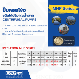 LUCKY PRO ปั๊มหอยโข่ง 2Hp 2