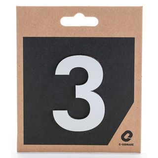 ป้ายอลูฯ CSLS-H 2003 เลข 3 แบบเงา