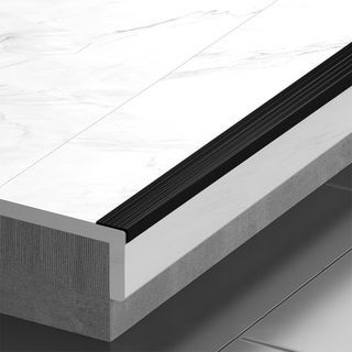 MAC จมูกบันได PVC หน้ากว้าง 38 มม. ยาว 2 เมตร รุ่นDF38-20B2 สีดำ