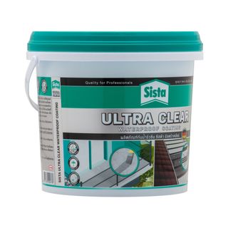 SISTA อัลตร้าเคลียร์ ผลิตภัณฑ์กันน้ำรั่วซึม 4 กก. สีใส