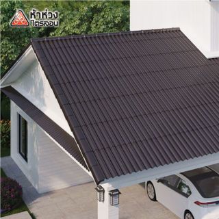 ห้าห่วง ครอบปิดข้าง ไตรลอน สีน้ำตาลมุกโกเมน