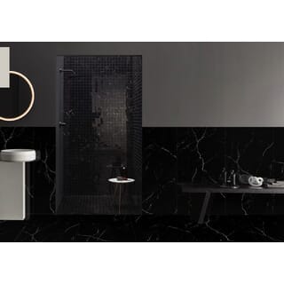La Arezza 60X120 ซม.กระเบื้องพอร์ซเลน รุ่น Luxura dark mable (DGD1260023) Hi gloss Random (3pcs /box 2.16 sqm)