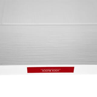 HOLZTUR ประตู HDF บานทึบเซาะร่อง HDF-F13 80x200ซม. สีขาวลายไม้