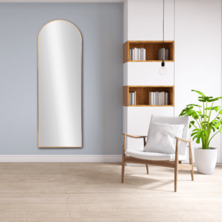 Nice กระจกมีกรอบอะลูมิเนียม รุ่น แอนนิก้า-โกลว ขนาด 50x160 ซม. สีทอง 