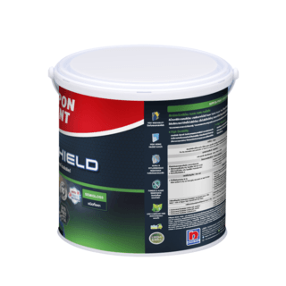 NIPPON PAINT สีน้ำอะคริลิกภายใน HYBRIDSHIELD กึ่งเงา ขนาด 1 แกลลอน เบส A