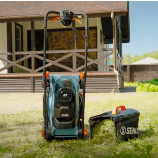SENIX รถเข็นตัดหญ้าเดิน 1600W รุ่นLPPE16-M1-EU  สีน้ำเงิน (พ่วงสายไฟ8เมตร)