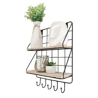 DELICATO ชั้นติดผนัง รุ่น SANTIR-05 ขนาด 25x10x40 ซม. สีดำ