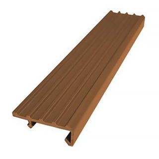 MAC จมูกบันได PVC หน้ากว้าง 38 มม. ยาว 2 เมตร รุ่นDF38-20B3 สีน้ำตาลอ่อน