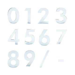 ป้ายอลูฯ CSLS-H 2001 เลข 1 แบบเงา