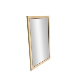 Nice กระจกมีกรอบทรงเหลี่ยม (PS) รุ่น โอซาก้า ขนาด 40x60 ซม. สีไม้ธรรมชาติ 