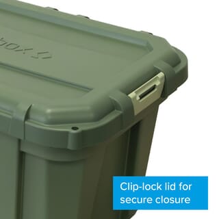 INABOX กล่องเก็บของ Heavy Armour N80216GN-38L ขนาด 38.3x33.1x53 cm. สีเขียว