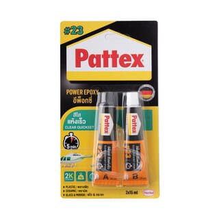 Pattex กาวดูโร่อีพ็อกซี่แห้งเร็ว 15 ml. สีใส