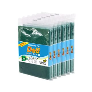 Poly Deli-Brite แผ่นใยขัดพิเศษ รุ่น 533-33 (3ชิ้x6แพ็ค) สีเขียว