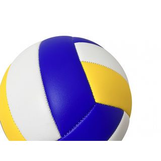 FORTEM ลูกวอลเลย์บอล PVC เบอร์ 5 รุ่น VBG01 ขนาด Φ21 ซม. สีน้ำเงิน-เหลือง  แถมเข็มก๊าซ