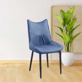 (1/2)PULITO  เก้าอี้รับประทานอาหาร รุ่่น DESTA-BU ขนาด 55x50x89 ซม. สีน้ำเงินเข้ม