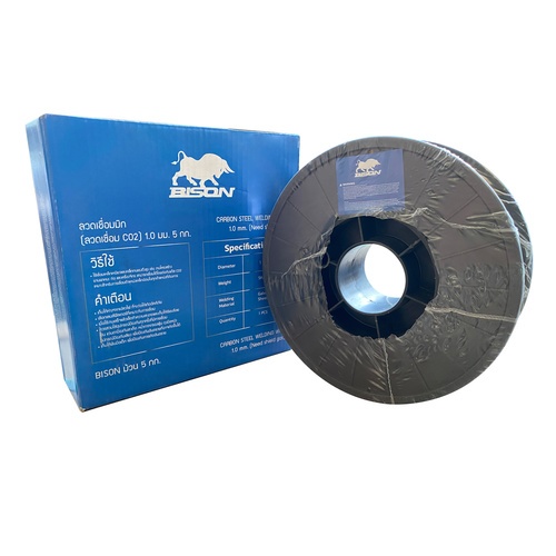 BISON ลวดเชื่อมมิก CO2 1.0มม. น้ำหนัก 5กก.