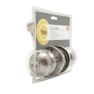 YALE ลูกบิดห้องทั่วไป หัวลูกจันสเตนเลส 304 จานใหญ่ รุ่น KN-VCN5227US32D สีสเตนเลส