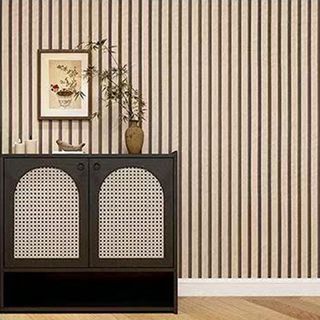 TAPIO วอลเปเปอร์ ลายไม้ รุ่นTIMBER-01 ขนาด 45x1000 ซม. สีน้ำตาลอ่อน