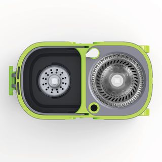 WINKPLUS ชุดม็อบปั่นถังสเตนเลส รุ่น 2BSTB015-GY ขนาด 27x48x27ซม. สีเทา-เขียว