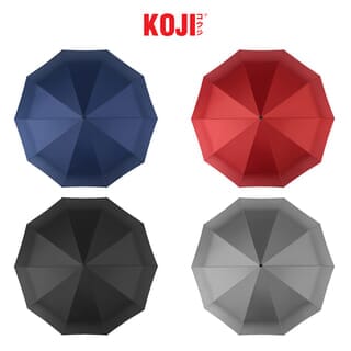KOJI ร่มพับ UV 3 ตอน แบบกึ่งอัตโนมัติ 28 นิ้ว 10 ก้าน รุ่น YF-Z021006 ขนาด 125x125x69 ซม. คละสี