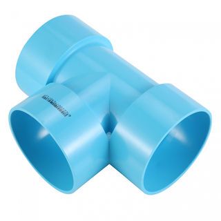 VAVO สามทางตั้งฉาก บาง 3 นิ้ว(80) สีฟ้า