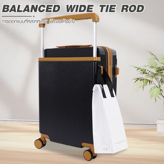 WETZLARS กระเป๋าเดินทางแบบด้านจับยาว ขนาด 20 นิ้ว  รุ่น Jasper-01 ขนาด 22x36x53 ซม. สีดำโอนิกซ์