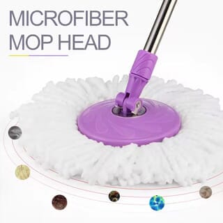 ICLEAN ชุดม็อบปั่น FOCUS HDR-M027B ขนาด 26x46x120 ซม. (8L) สีม่วง