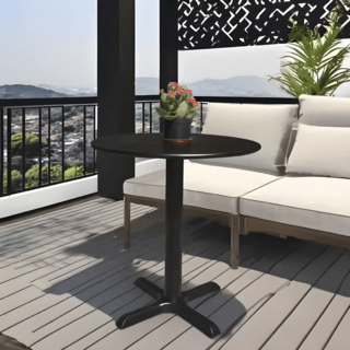 SUMMER SET โต๊ะ outdoor อลูมิเนียม Munnork ขนาด 60x60x75 ซม. สีดำ