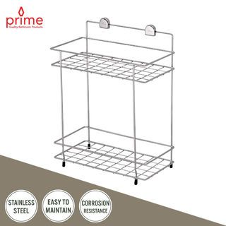 ชั้นวางของ สี่เหลี่ยม 2 ชั้น PW-5104 สแตนเลส