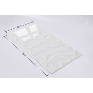 Marbella กระเบื้องเซรามิคปูผนัง 10x16 นิ้ว รุ่น สโนว์-ไวท์ ZX9021 (N) Gloss (15P)