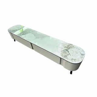 DELICATO ตู้วางทีวี รุ่น ZENO ขนาด 200x40x40 ซม. สีเทามิสต์เกรย์ 