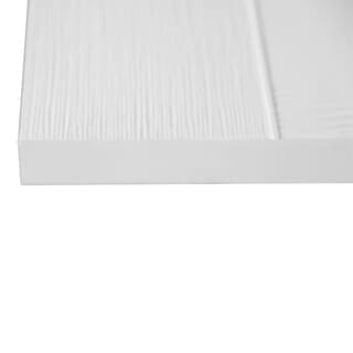 HOLZTUR ประตู HDF บานทึบเซาะร่อง HDF-F13 80x200ซม. สีขาวลายไม้