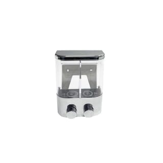 Primo ที่กดสบู่เหลว 2 ช่อง ความจุ 500x2 มล. รุ่น SD60 ขนาด 8.5x14.5x22ซม. สีโครม