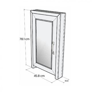 WT บานซิงค์ถังแก๊ส 45.8x10x78.1 ซม. SC สีขาว