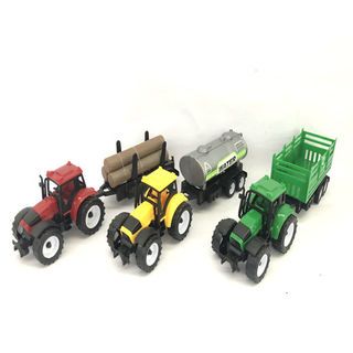 TOYS ของเล่นชุดรถแทรคเตอร์ขนของ 3คัน คละสี#9971-10A(33.5x7.6x31ซม.)