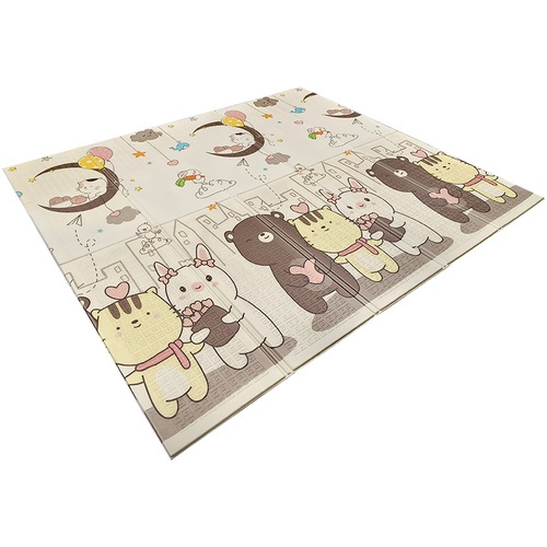 NINO WORLD เสื่อรองคลานพับเก็บได้ รุ่น ST-03 ขนาด 180x200x1 ซม. คละลาย