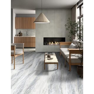 La Arezza 60X120 ซม.กระเบื้องพอร์ซเลน รุ่น Zenstona light gray (DGD1260022) Matt - Hone Random (2pcs /box  1.44 sqm)