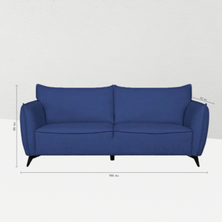 PULITO โซฟาผ้า 2 ที่นั่ง รุ่น Xandra – 01 ขนาด 86x196x82 ซม.สีน้ำเงิน