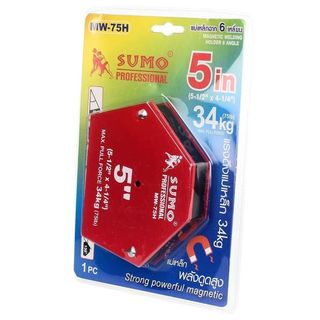SUMO แม่เหล็กฉาก 6 เหลี่ยม รุ่น MW-75H ขนาด 5 1/2