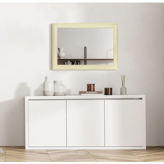 Nice กระจกมีกรอบ รุ่น 1817-W1 ขนาด 40X60 ซม. สีขาว