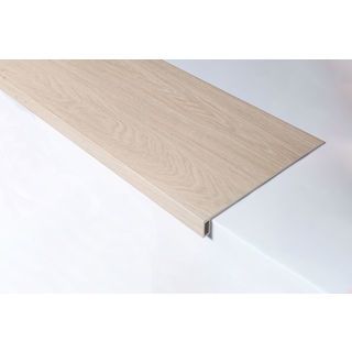 Tapio แผ่นพื้นบันไดSPC 30x120x5 ซม. รุ่น6589 สีไม้แอชไวท์