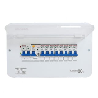 RACER ตู้คอนซูเมอร์เซ็ทสำเร็จ 8 ช่อง 63A รุ่น RCCU-R มีกันดูด