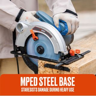 SENIX เลื่อยวงเดือนไฟฟ้า 7 นิ้ว 1,400W รุ่น PSCE14-M-EU สีน้ำเงิน - ดำ