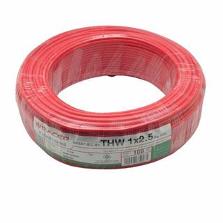 RACER ខ្សែភ្លើង IEC 01 THW 1x2.5 SQ.MM 100M. ក្រហម