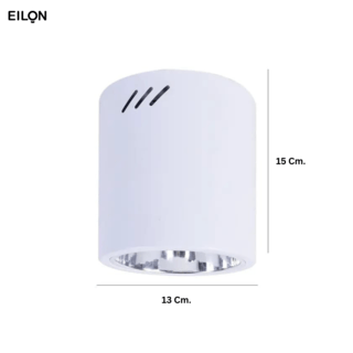 EILON โคมดาวน์ไลท์แบบทาวเวอร์หน้ากลม 4นิ้ว E27 รุ่น YDE04005S-WH สีขาว (โคมเปล่า)
