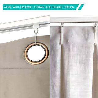 DAVINCI Runner  (curtain rod DAVINCI ตัวเลื่อน (อุปกรณ์เสริมรางผ้าม่านสำเร็จรูป) รุ่น Liona ขนาด 1.5x1.25x2.3 ซม. สีขาว 