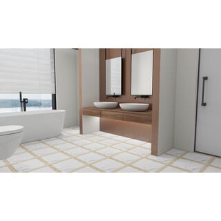 Marbella กระเบื้องเซรามิคปูพื้น 40X40 ซม. รุ่น บล็อคไวท์ CZYM354 Matt (12P)