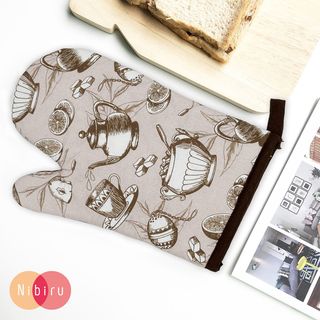 NIBIRU ถุงมือกันความร้อน IRINA สีน้ำตาล